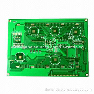 Single-sided PCBs with 1.0mm Board Thickness, Made of CEM-1, Available with Green Solder Mask